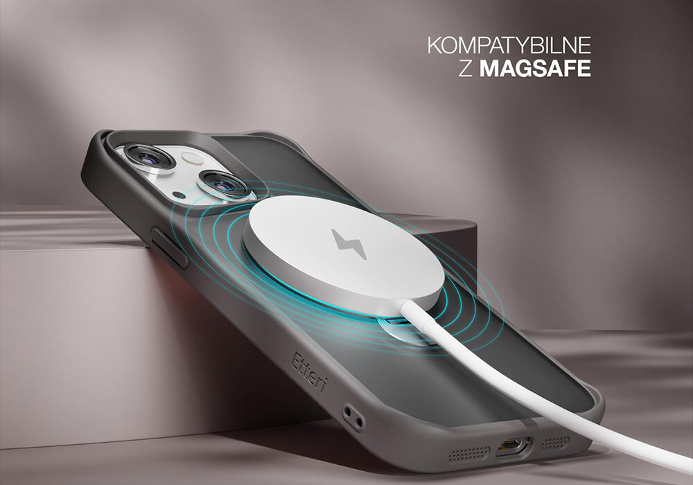 Nakładka Etteri Matt Mag Ring smartfon z ladowaniem indukcyjnym