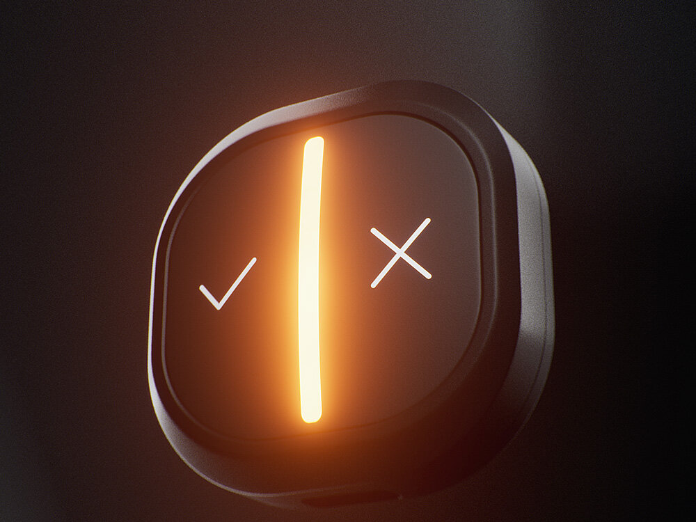 Komunikator drogowy YANBOX YANOSIK GO praca bez kabli bateria USB-C, komunikator po skosie na czarnym tle