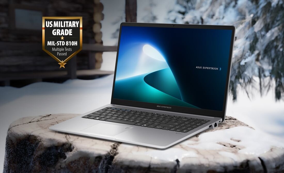 Certyfikat MIL-STD-810H - ASUS ExpertBook P1 testowany według standardów wojskowych na odporność i wytrzymałość
