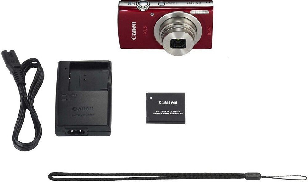 Aparat CANON Ixus 175  obiektyw zdjęcia matryca zoom af przysłona ekran bateria 