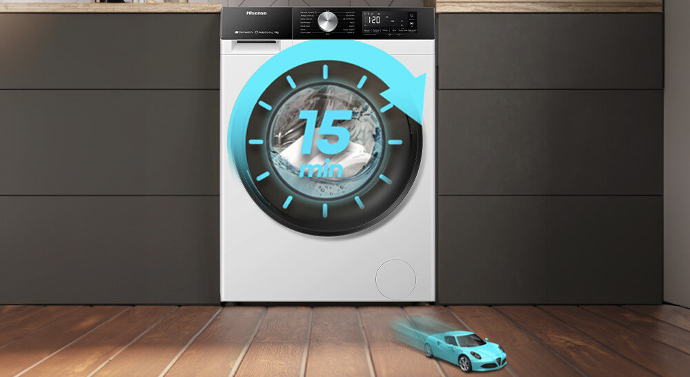Pralka HISENSE WF3S7021BW/PL program szybki 15 minut