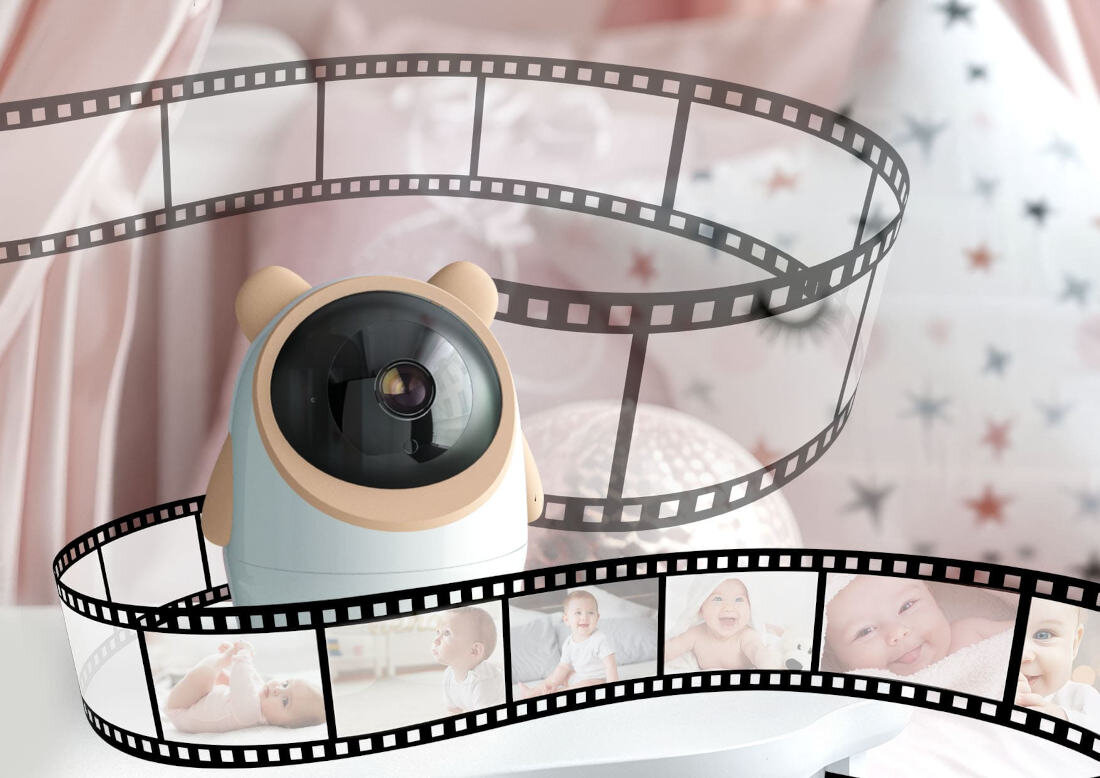 Niania elektroniczna NENO Ami Obsługa kart micro SD do 128 GB zdjęcia, filmy i nagrania odtwarzanie