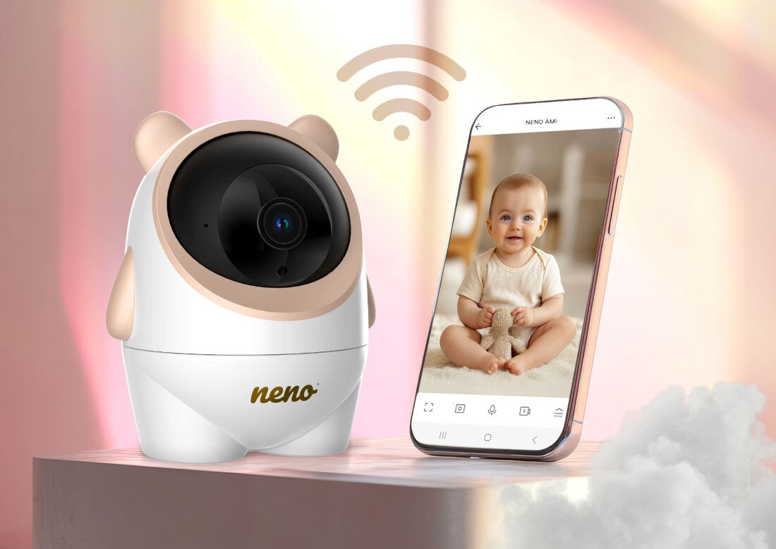 Niania elektroniczna NENO Ami Stabilne Wi-Fi 2.4GHz i 5GHz informacja aplikacja TUYA