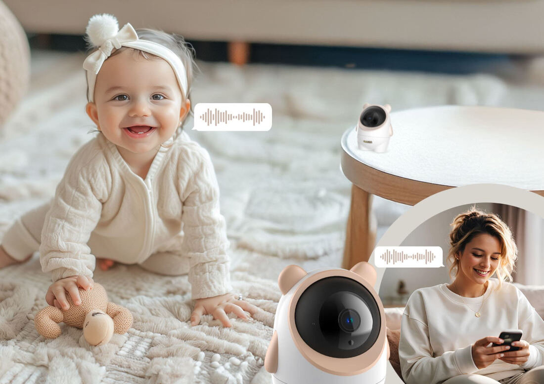 Niania elektroniczna NENO Ami Dwustronna komunikacja funkcja dwustronnej komunikacji odległość