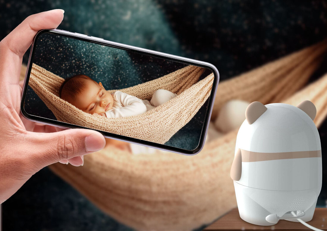 Niania elektroniczna NENO Ami Robienie zdjęć i filmów każdy uśmiech i każdy gest 