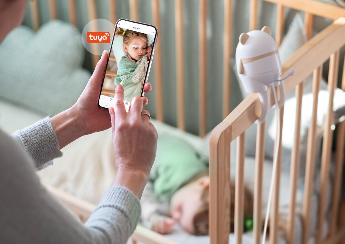 Niania elektroniczna NENO Ami Aplikacja mobilna kontrola za pośrednictwem smartfona prosto wygodnie