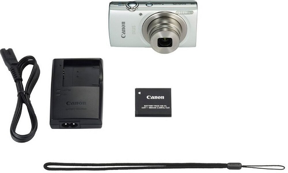 Aparat CANON Ixus 175 obiektyw zdjęcia matryca zoom af przysłona ekran bateria