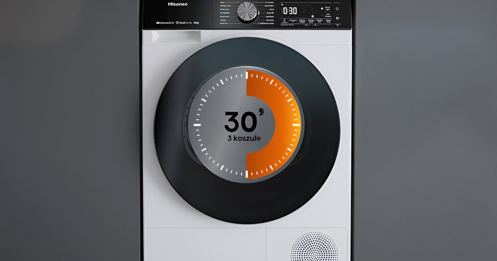PRALKO-SUSZARKA HISENSE WD5S1045BW skrócenie czasu suszenia