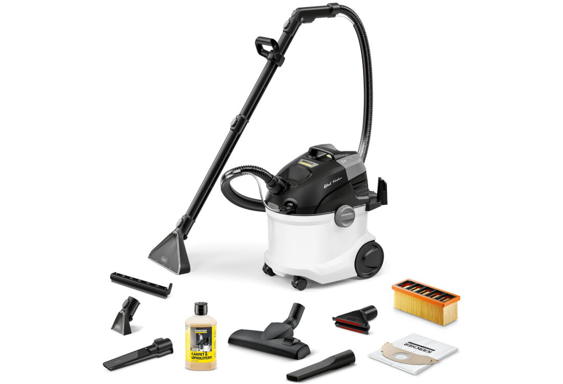 Odkurzacz piorący KARCHER SE 6 Signature Line 1.081-190.0 zestaw akcesoria komplet wyposażenie