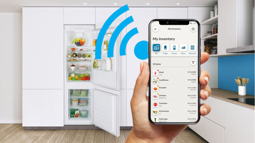 Lodówka CANDY CBL3518EVW łączność Wi-Fi