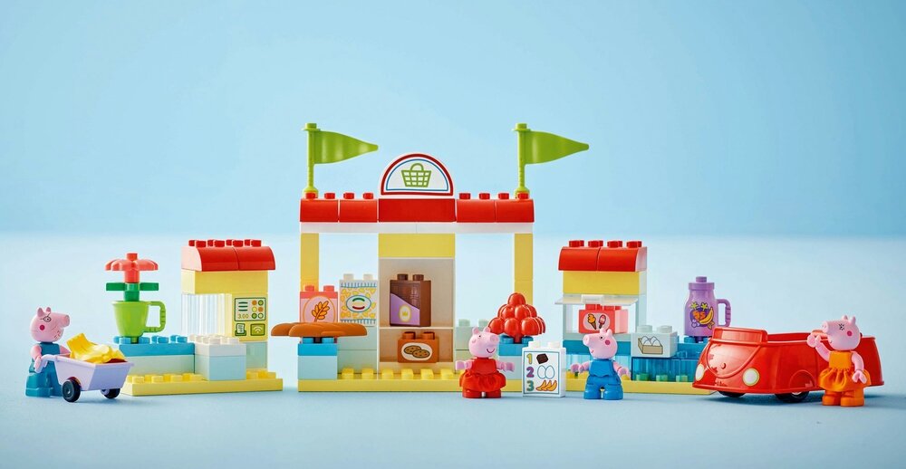 LEGO 10434 DUPLO Peppa i supermarket opis 