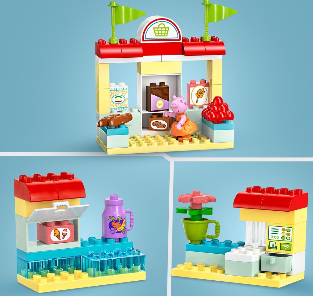 LEGO 10434 DUPLO Peppa i supermarket Akcesoria 