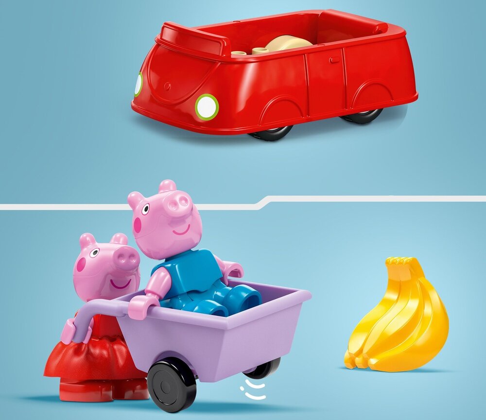 LEGO 10434 DUPLO Peppa i supermarket wózek 