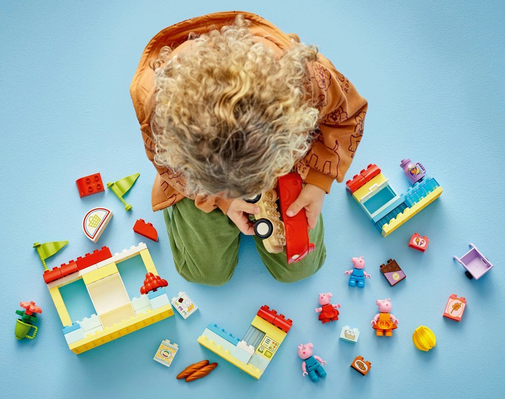 LEGO 10434 DUPLO Peppa i supermarket umiejętności 