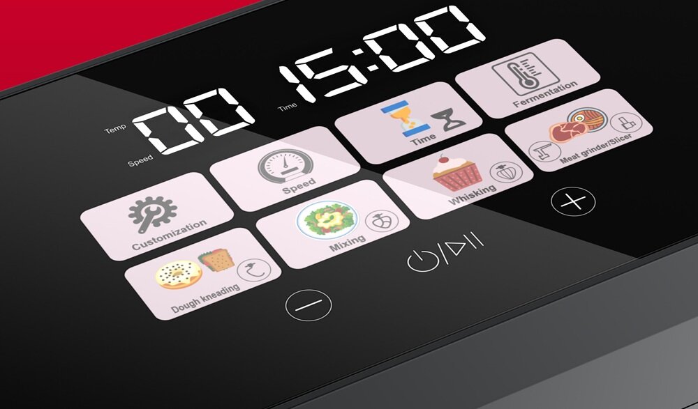 Robot kuchenny planetarny WEBBER Modern SM17 10 biegów, funkcja PULSE, panel LCD, czytelny ekran