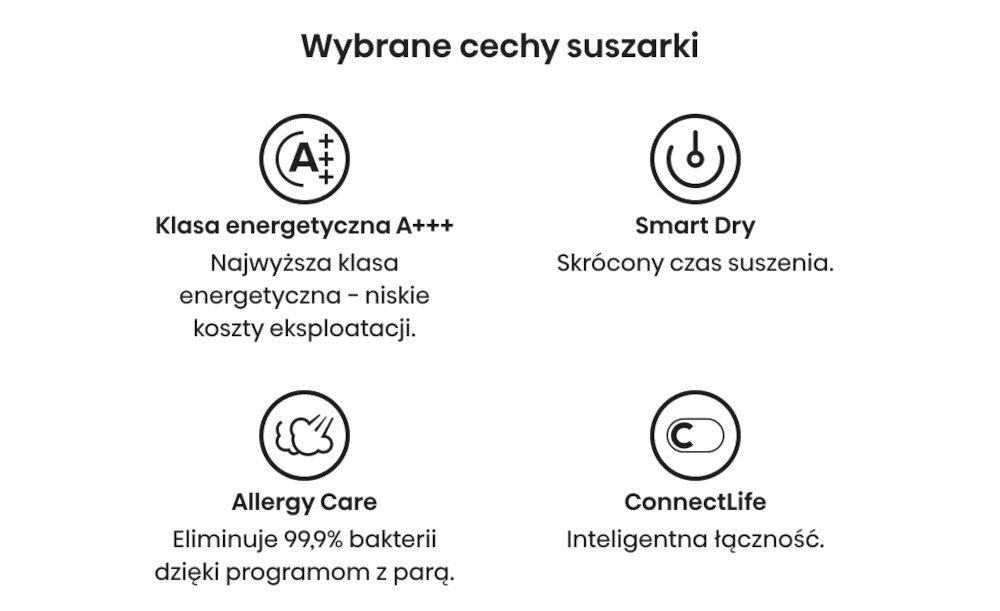 SUSZARKA SLIM HISENSE DH3S802BW3PL cechy