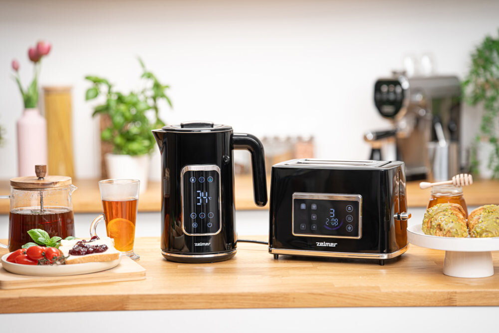 Toster ZELMER ZTS8065 Czarny Elegancki i funkcjonalny Estetyczna forma i staranne wykonanie Schowek na przewód