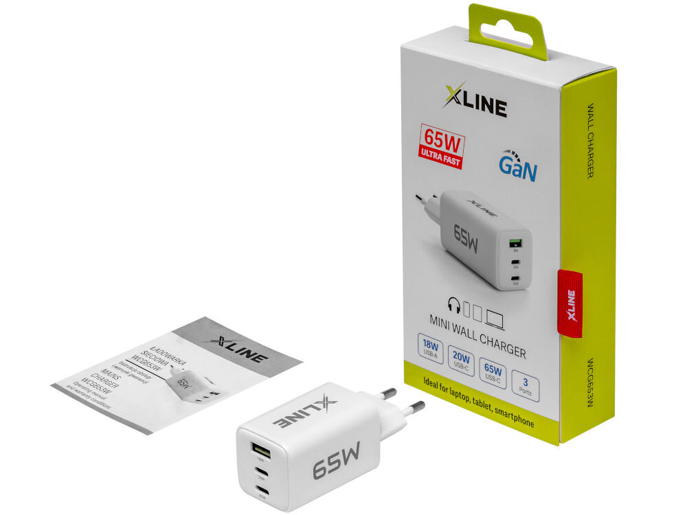 Ładowarka indukcyjna XLINE WCG653W Biały elementy zestaw