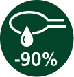 90% mniej tłuszczu