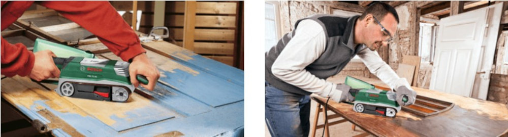 SZLIFIERKA TAŚMOWA BOSCH PBS 75 A wysoka wydajnosc