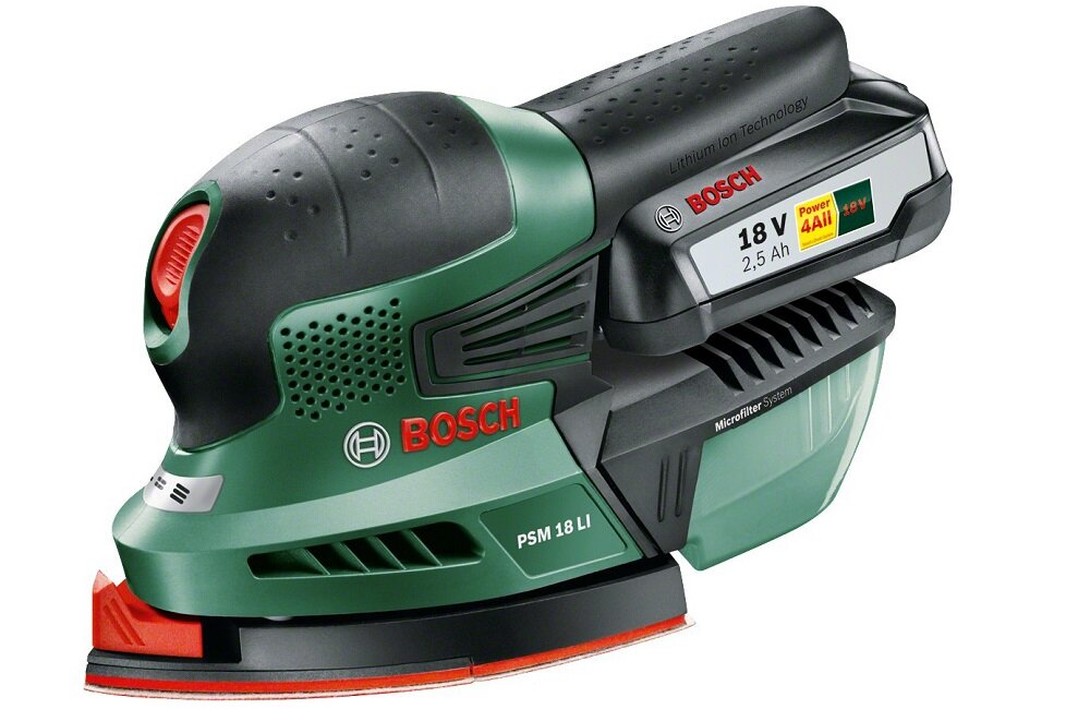 SZLIFIERKA UNIWERSALNA BOSCH PSM 18 LI AKUMULATOROWA