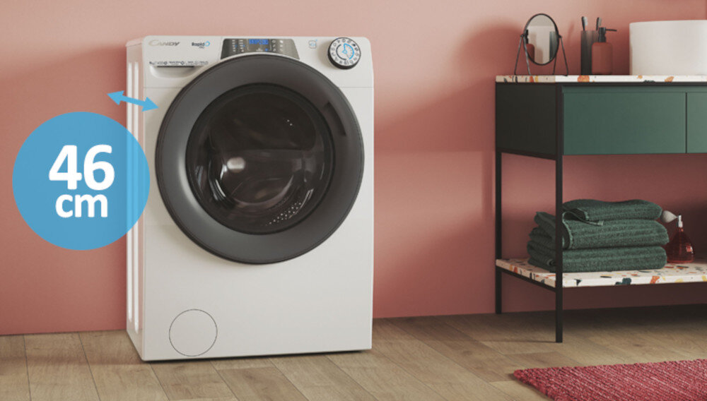 Pralka CANDY RP4 476BWMR/1-S RapidÓ Pro 7kg 1400 obr mała wymiary załaunek wąska