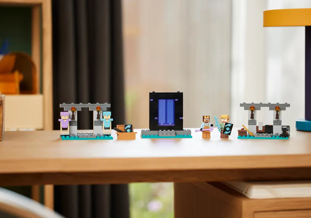 LEGO 21252 Minecraft Zbrojownia zabawa edukacja rozwój wyposażenie kreatywność