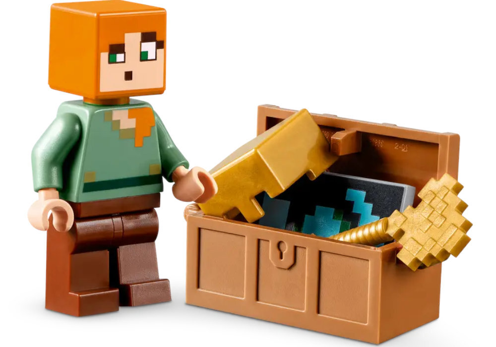 LEGO 21252 Minecraft Zbrojownia zabawa edukacja rozwój wyposażenie kreatywność