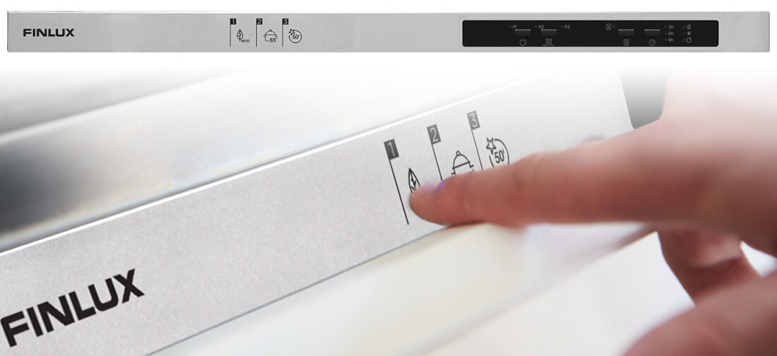 Zmywarka FINLUX FD-I12B60B120 wygodne sterowanie