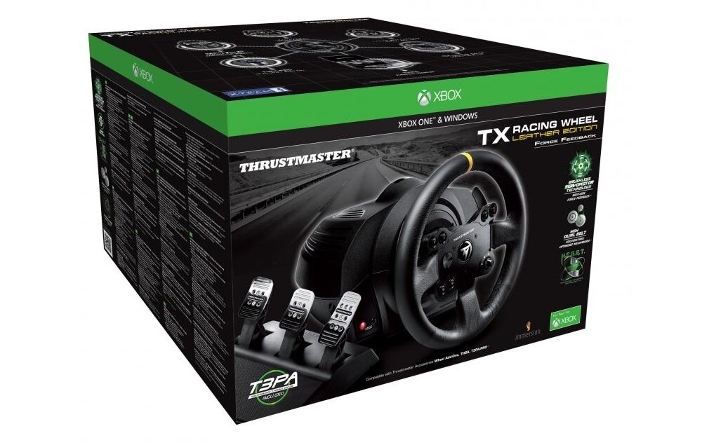 Сумісність із рульовим колесом THRUSTMASTER TX Leather Edition