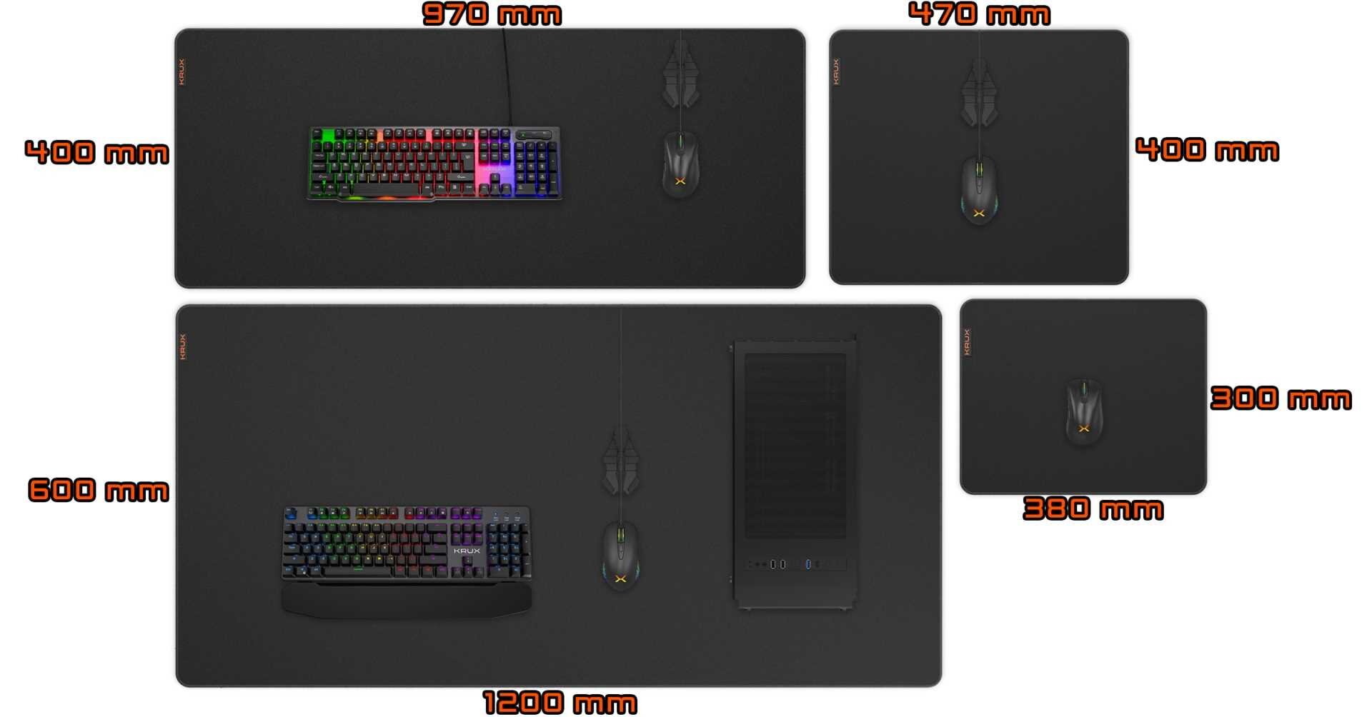Podkładka KRUX Space - rozmiary 