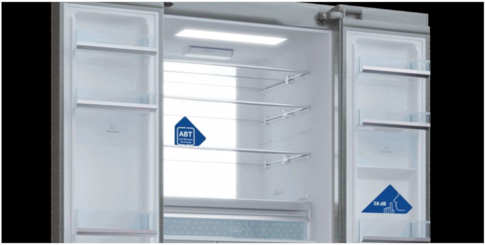 Lodówka Wolnostojąca Haier HBM-686 - Połki z Szkła Hartowanego