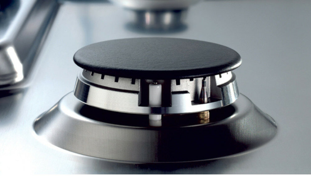 Płyta gazowa CANDY CVG64SGNX zabezpieczenie przeciwwypływowe gazu