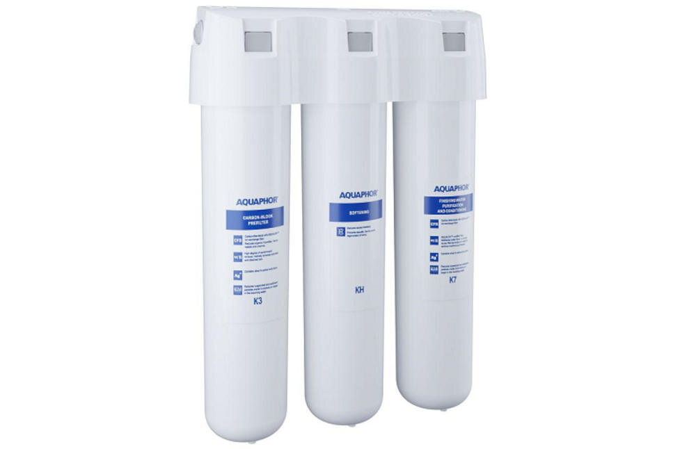 AQUAPHOR Kryształ AH usuwanie woda chlor metale produkty ropopochodne toksyny alergeny skład mineralny