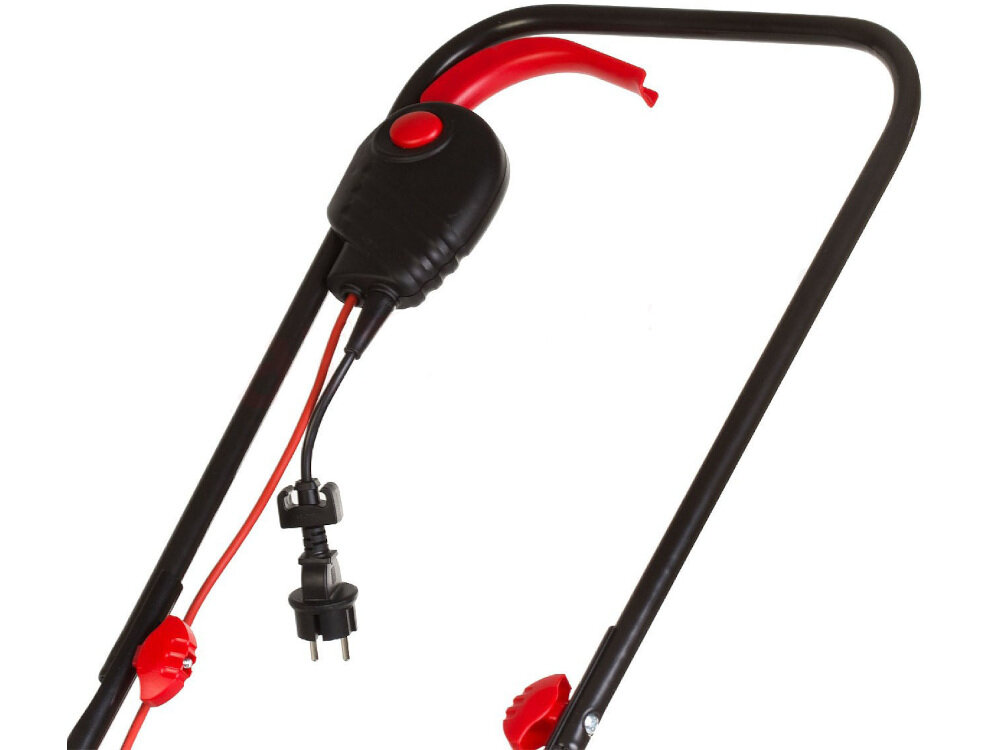 Kosiarka elektryczna BOSCH ARM 32 1200W komfortowy uchwyt wyprofilowana i ergonomiczna forma koszenie z uwzględnieniem preferowanej wysokości trawy 3-stopniowa skala zakres regulacji koszenia od 20 do 60 mm