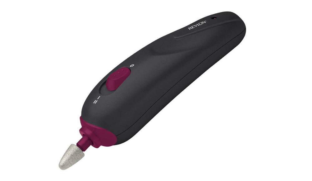 REVLON-4100711 frezarka manicure pedicure akumulator ładowanie wskaźnik świetlny bezprzewodowe korzystanie suszarka lakier wygodne ergonomiczne urządzenie