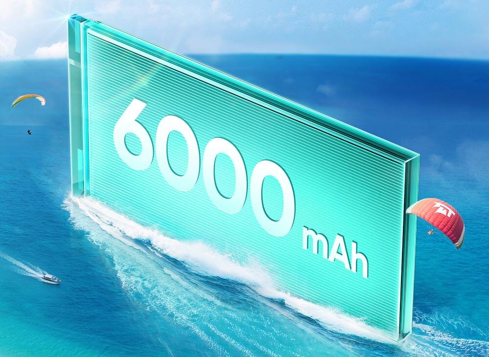 Smartfon realme 14T  wizualizacja pojemności      