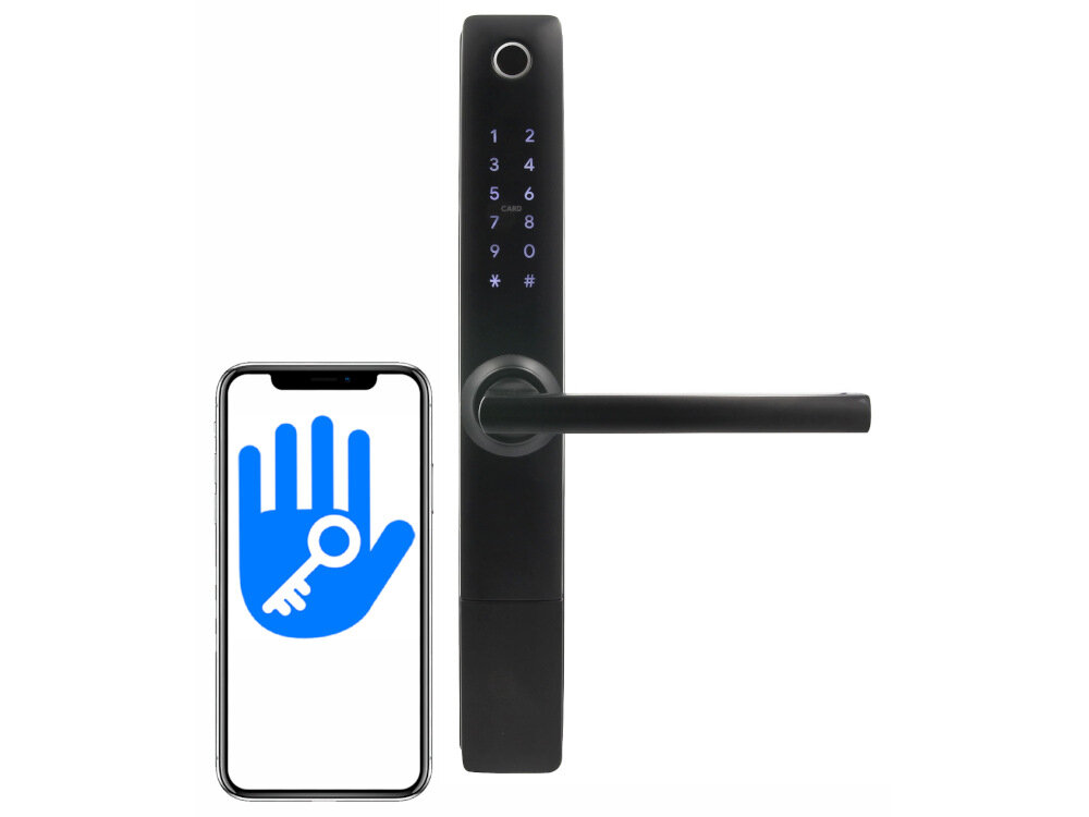 Klamka EURA ELH-20H4 Bluetooth wbudowany modul Bluetooth aplikacja mobilna TTLock na systemy Android iOS