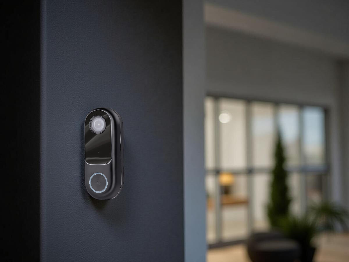 Wideodomofon ALPINA 6468 Bezprzewodowy Wi-Fi, kontrola, wgląd, obraz, monitoring, wideodomofon zamontowany do ściany budynku