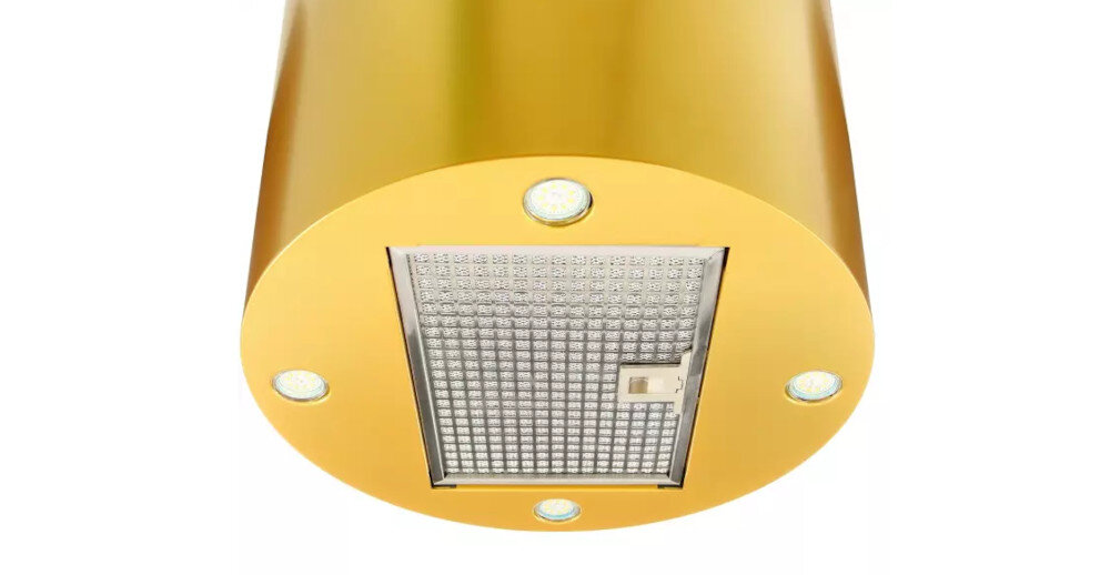 Okap AKPO WK-10 Isla Zefir 60 Czarny oświetlenie LED