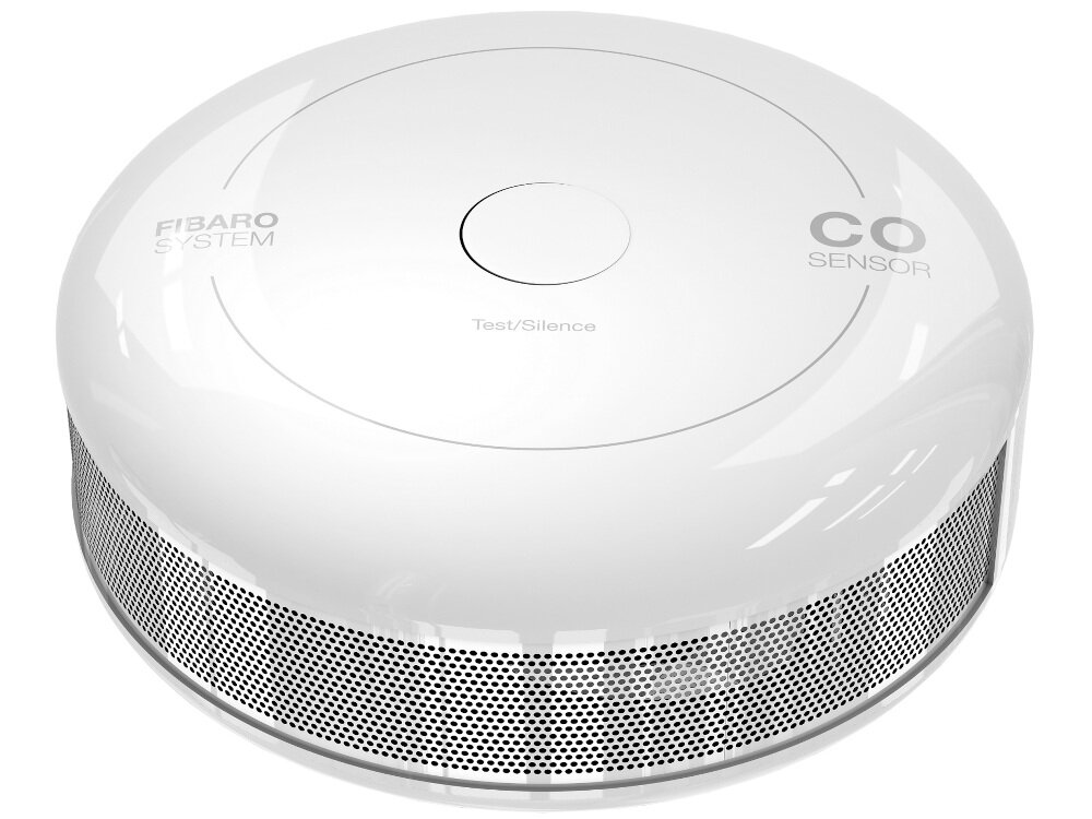 FIBARO Smoke Sensor z wysokiej jakości tworzywa zabezpieczenia antysabotażowe