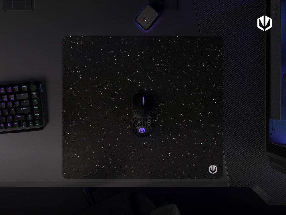 ENDORFY Stoneflow Odporna na zawilgocenie tkanina antypoślizgowy spód obszycie z nadrukiem - podkładka na biurku od góry