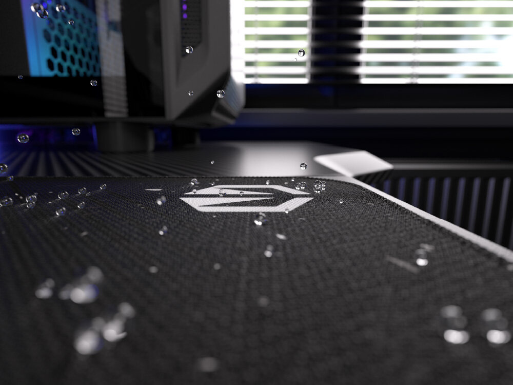 ENDORFY Stoneflow Wilgoć z dłoni skroplona woda z kubka powierzchnia jest odporna na zawilgocenie łatwa do wyczyszczenia - wodoodproność materiału