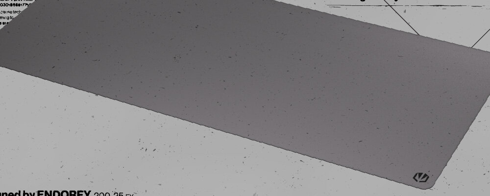 ENDORFY Stoneflow kamiennym lastryko sensorami optycznymi i laserowymi - podkładka pod kątem na białym tle