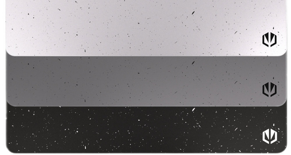 ENDORFY Stoneflow trzech stylowych kolorach czarnym, białym i szarym stanowiskiem pracy lub gamingowym setupem Czerń biel szarość - trzy wersje kolorystyczne - czarny, biały i szary