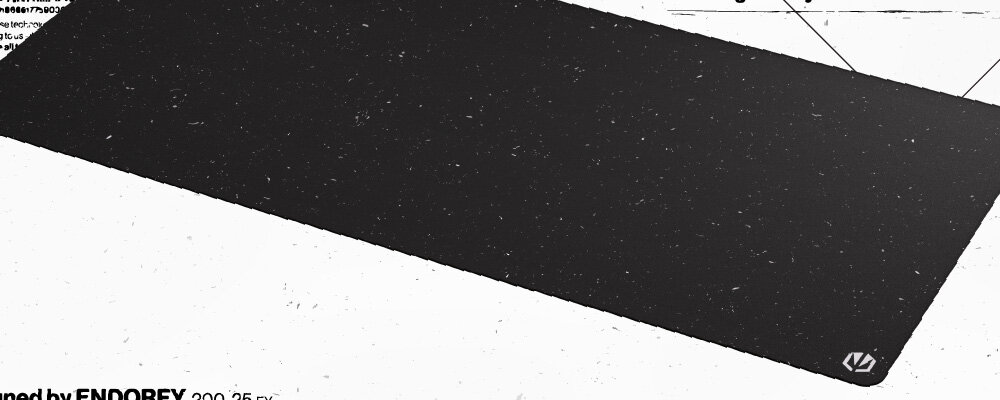 ENDORFY Stoneflow kamiennym lastryko sensorami optycznymi i laserowymi - podkładka pod kątem na białym tle