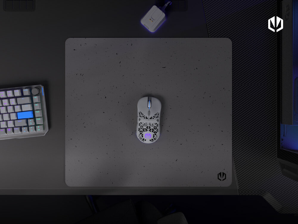 ENDORFY Stoneflow Odporna na zawilgocenie tkanina antypoślizgowy spód obszycie z nadrukiem - podkładka na biurku od góry