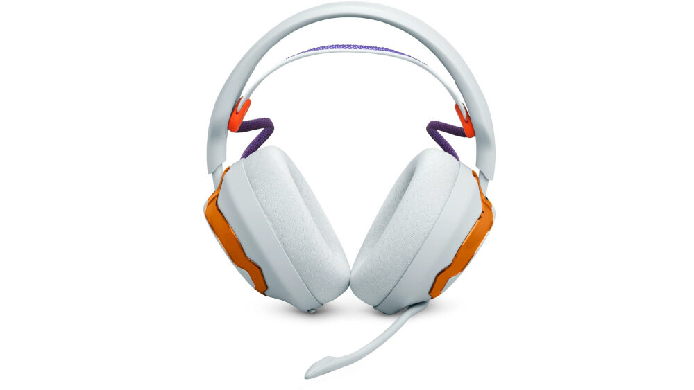 Słuchawki JBL Quantum 650 45 godzin pracy akumulator, słuchawki od frontu na białym tle