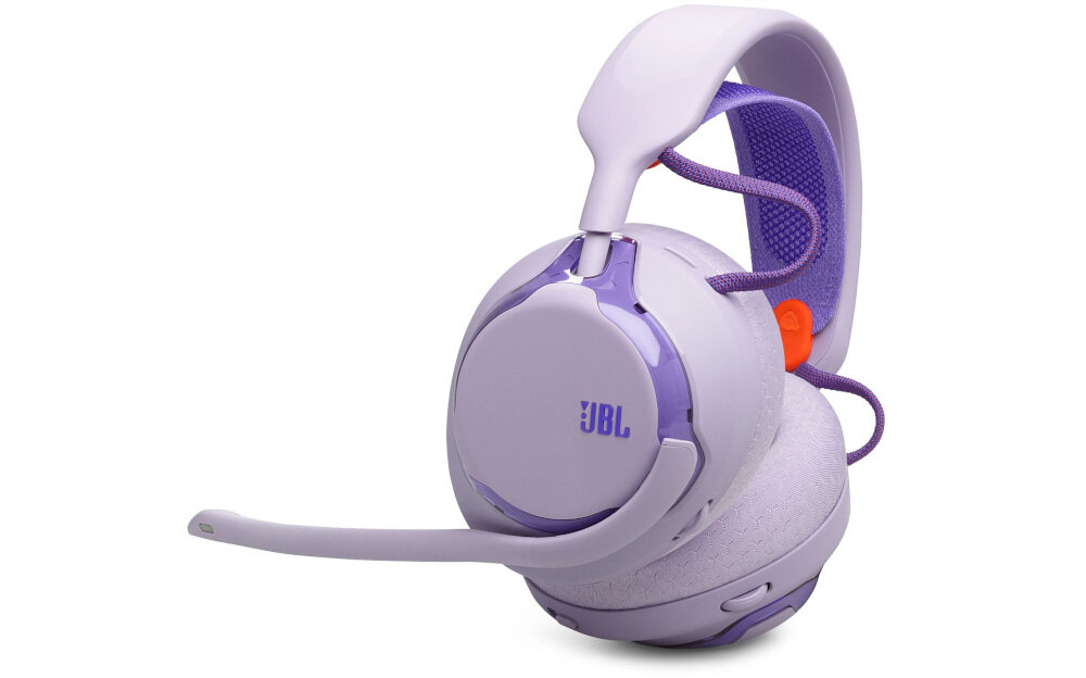 Słuchawki JBL Quantum 650 2.4 GHz Bluetooth 5.3 bezprzewodowe, słuchawki po skosie na białym tle