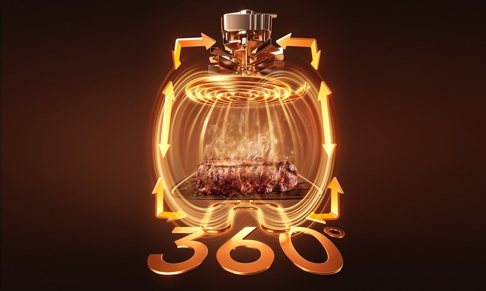 Air Fryer Frytkownica beztłuszczowa DREAME AF30 Czarny 7l, z okienkiem do obserwacji postępów gotowania